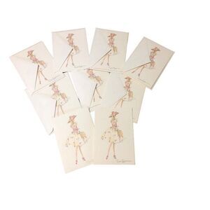 Barbie Garden Party by Robert Best Card GraphiqueDeFrance Set of 9 VTG